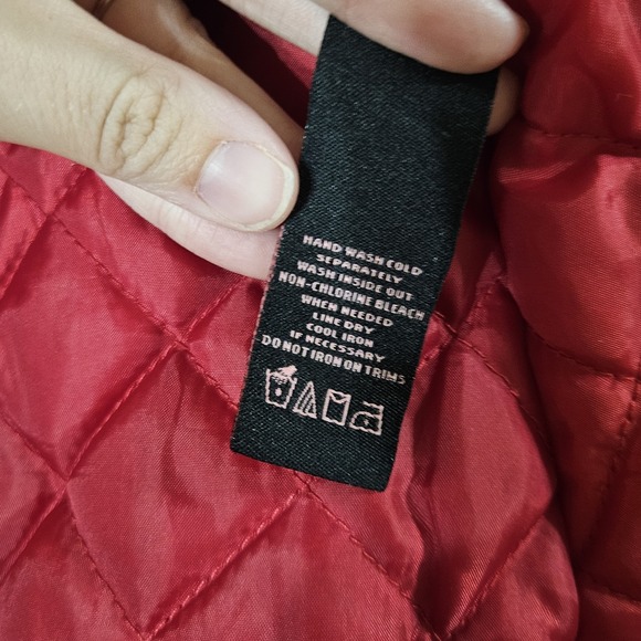 Baby Phat Girlz Medium Black Belted Peacoat Jacket‎ Zip Pockets Embellished - Picture 8 of 8